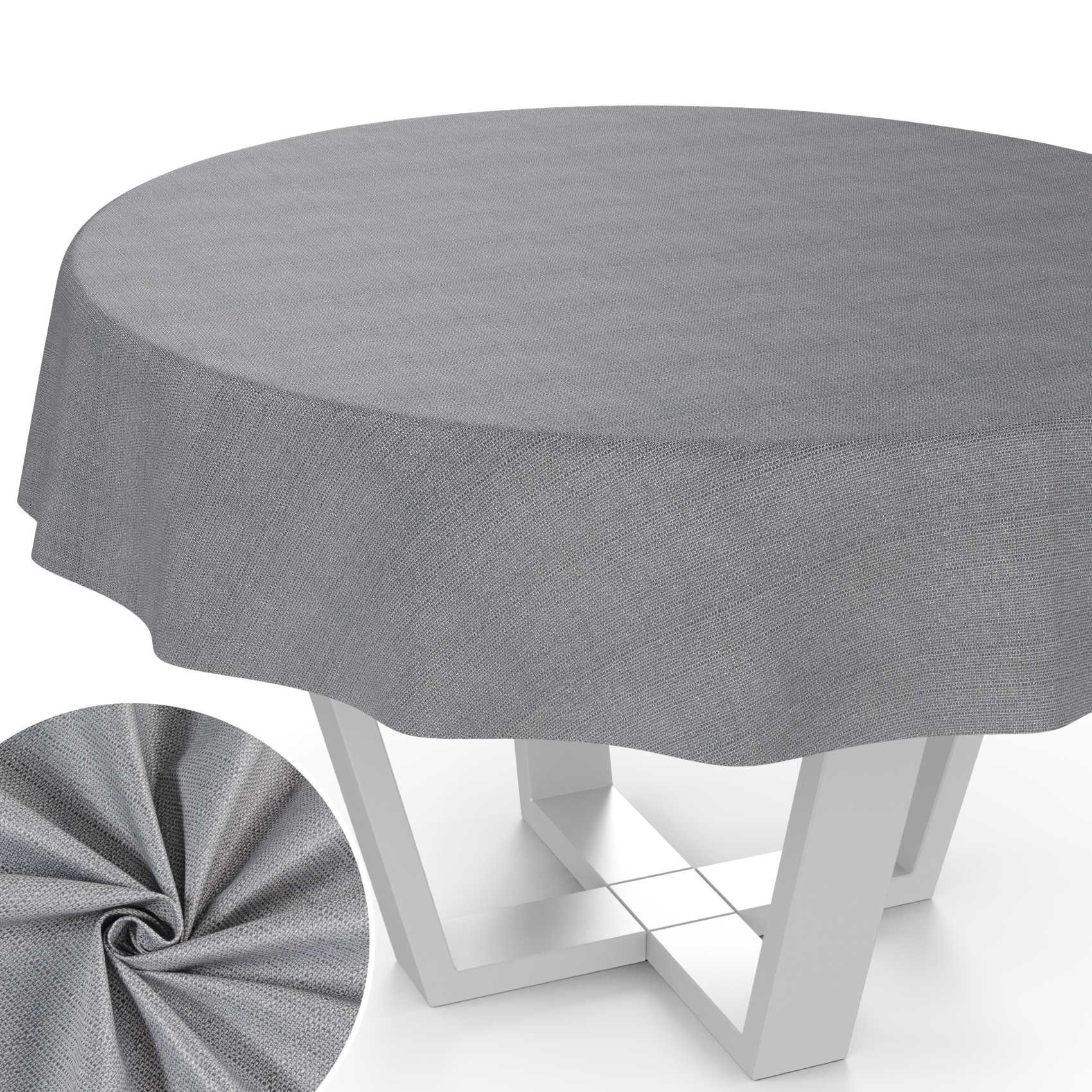 ANRO Tischdecke aus Stoff UNI Farben wasserabweisend Tischtuch Tischwäsche günstig online kaufen