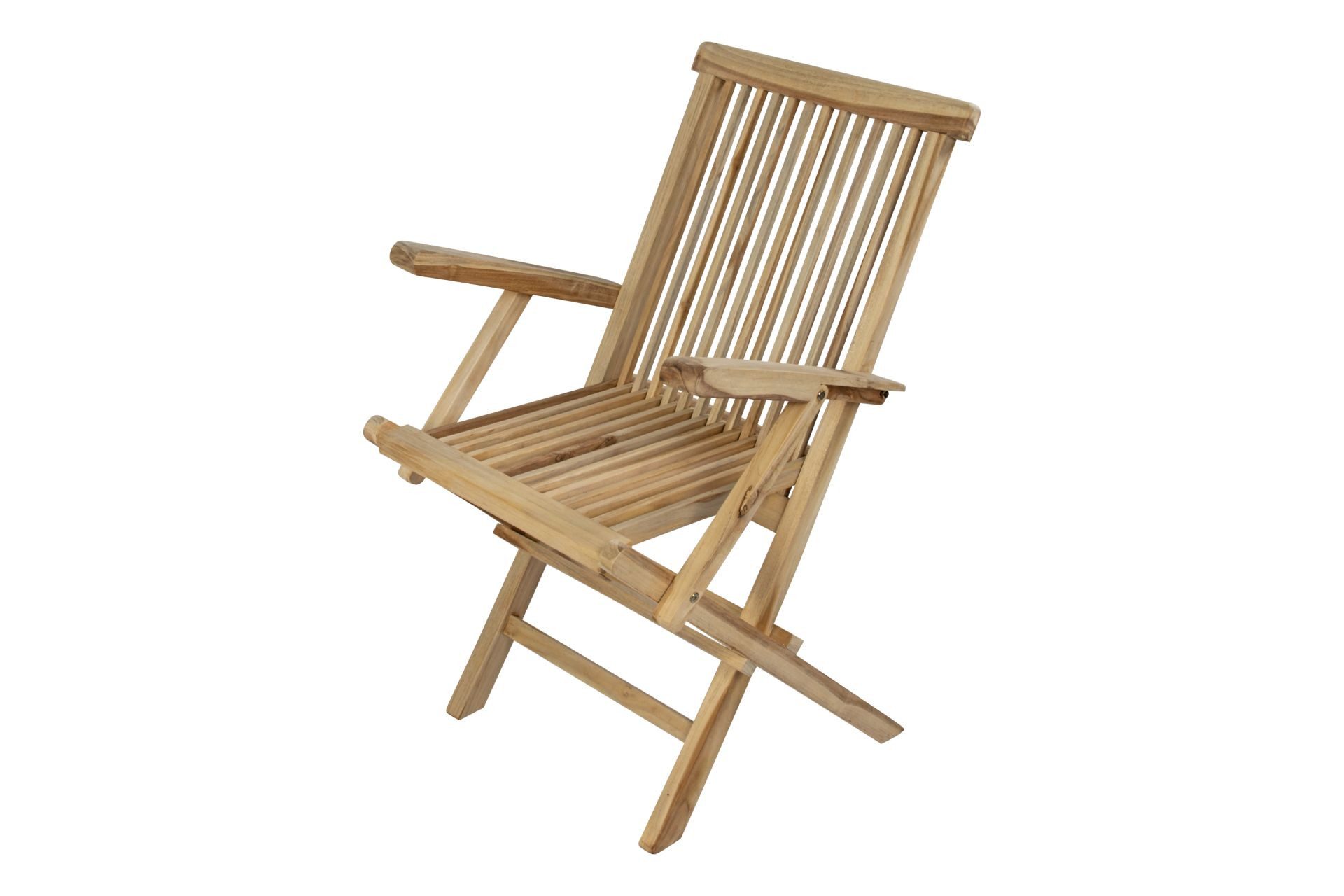 SAM® Gartenstuhl Alcudia, Teakholz massiv, verstellbarer Hochlehner, natürliche Holzmaserung