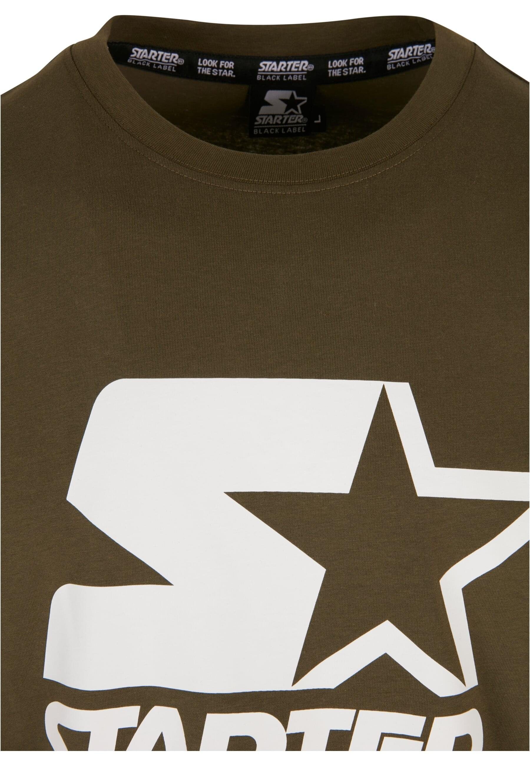 Starter T-Shirt (1-tlg) Tee darkolive Logo Herren Starter