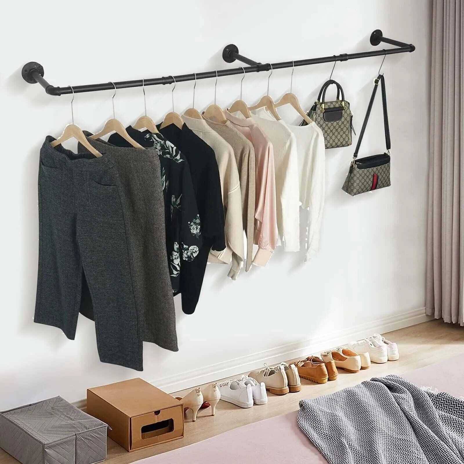 Youyijia Kleiderständer 2-Pack Kleiderständer für die Wand 50cm günstig online kaufen