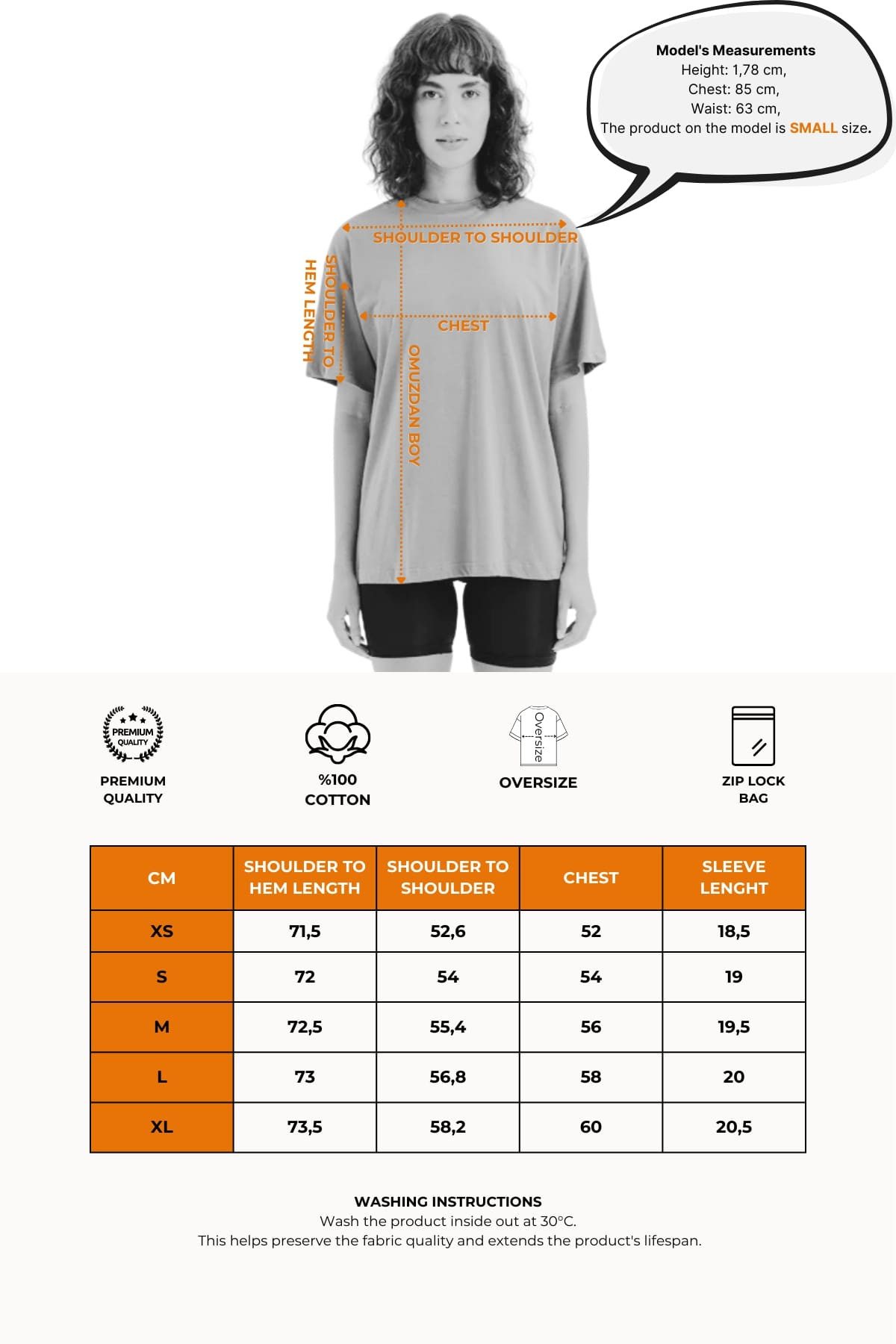 JUSTEVER T-Shirt Damen-T-Shirt mit Rundhalsausschnitt, 100 % Baumwolle, Oversize