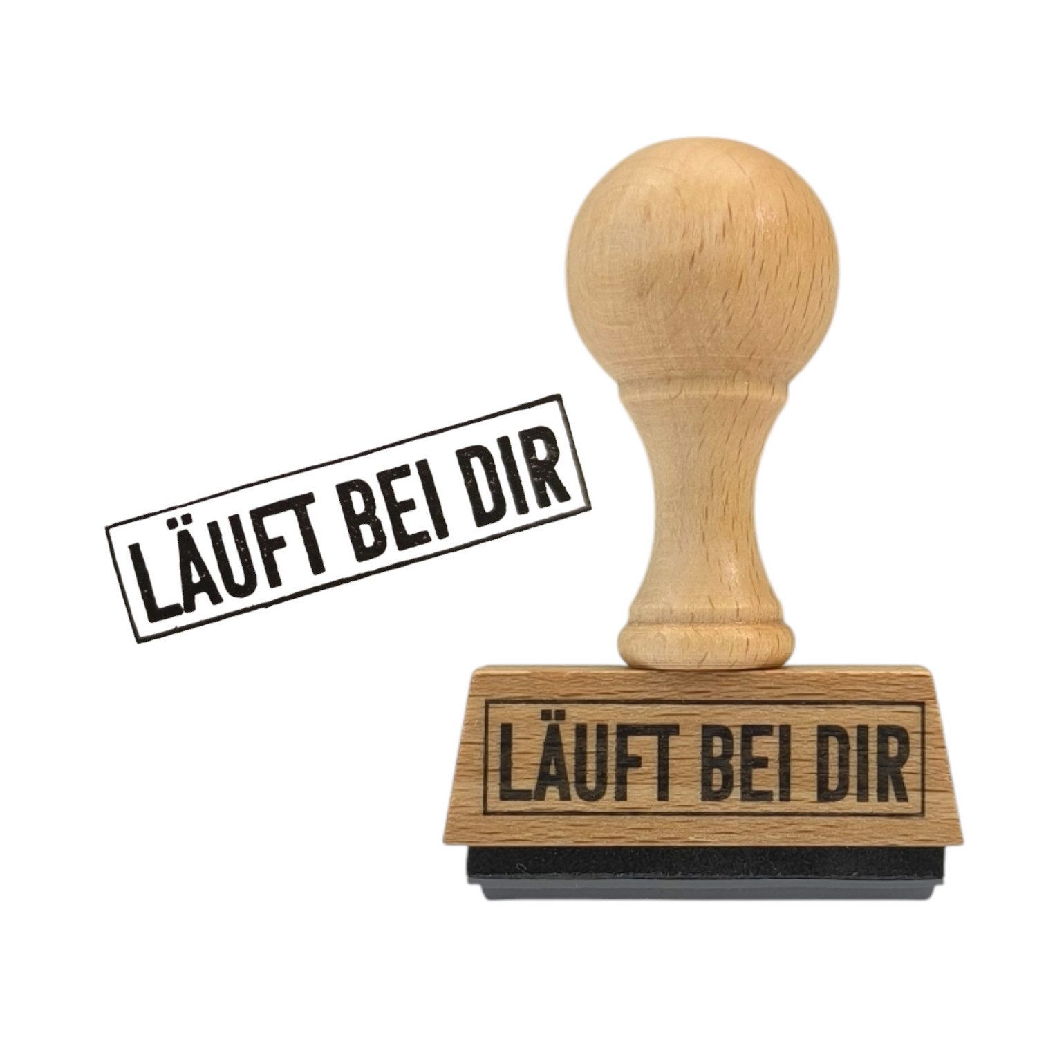 Artemio 'Vielen Dank' Stempel Aus Holz – Gummi-Prägung Für Karten & Geschenke, 3,7x2,5x7,4 Cm