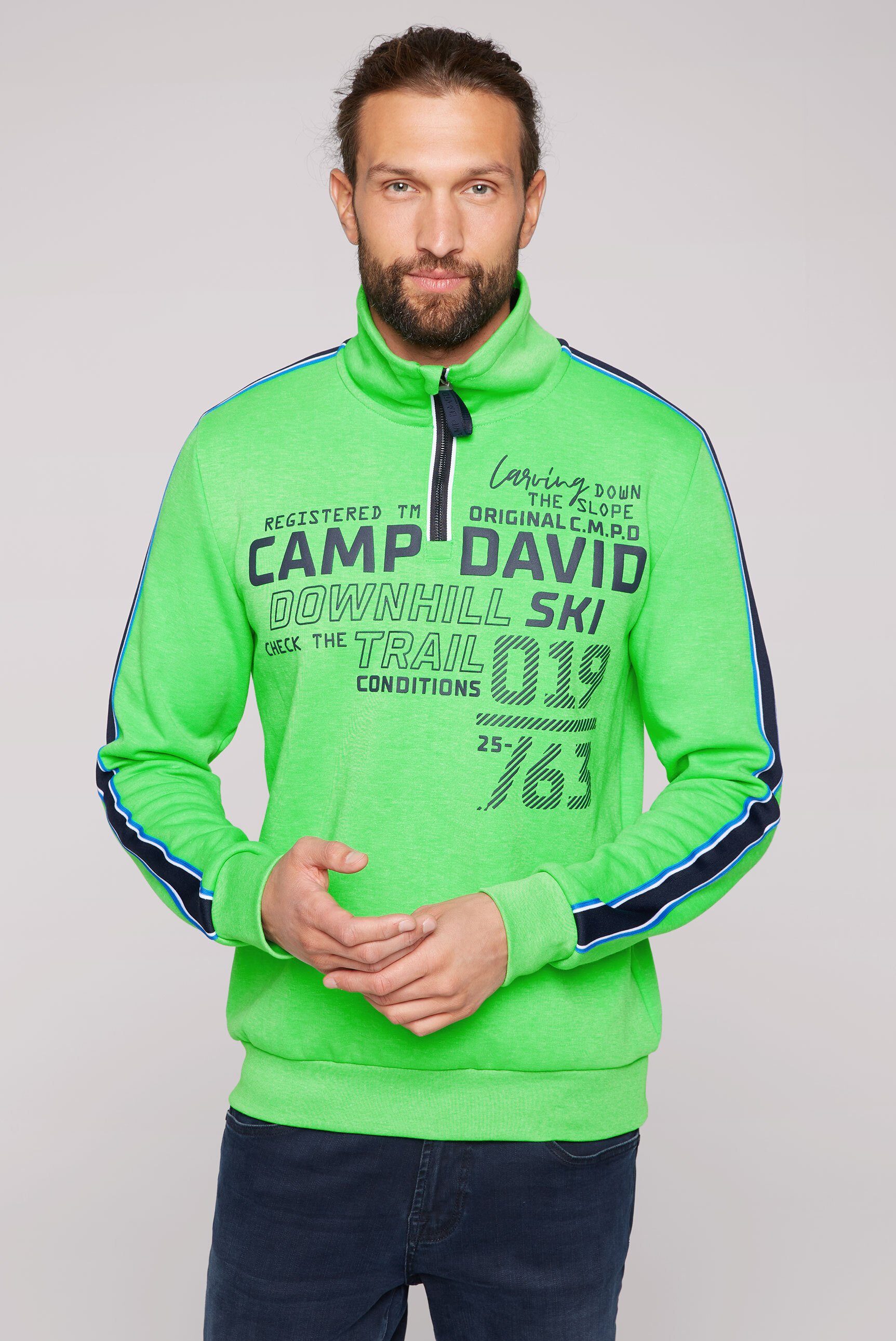 CAMP DAVID Bonded-Jersey aus Sweater