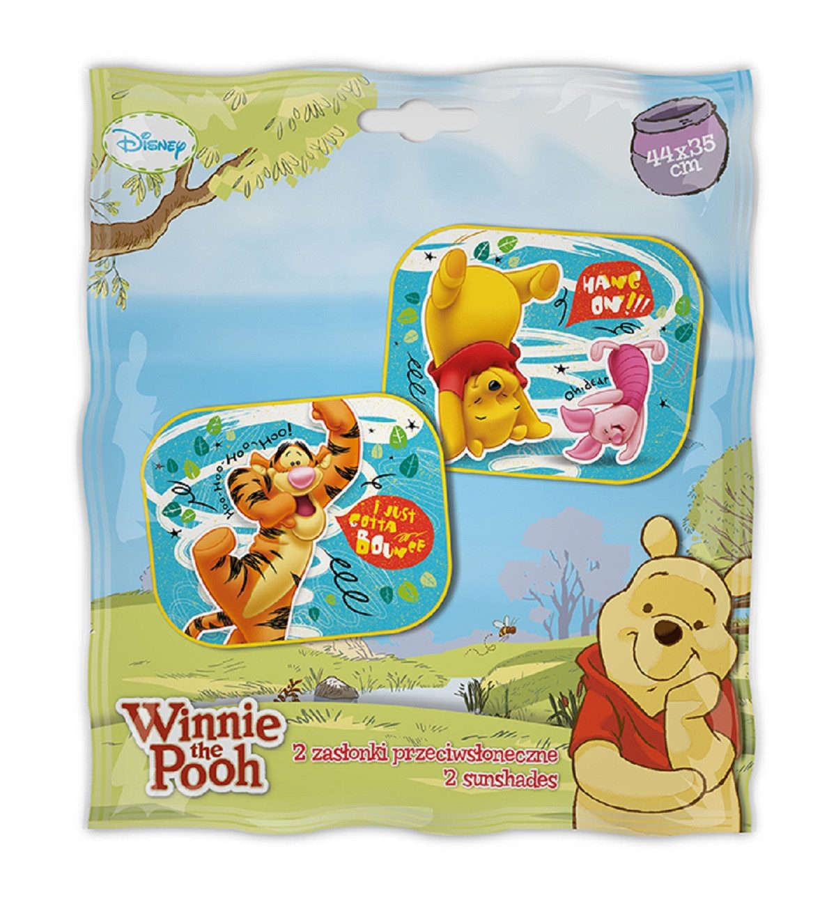 Disney Winnie Puuh Autosonnenschutz Sonnenschutz, einfache Installation mit Saugnapf für Kinder – Bild 4 von 4