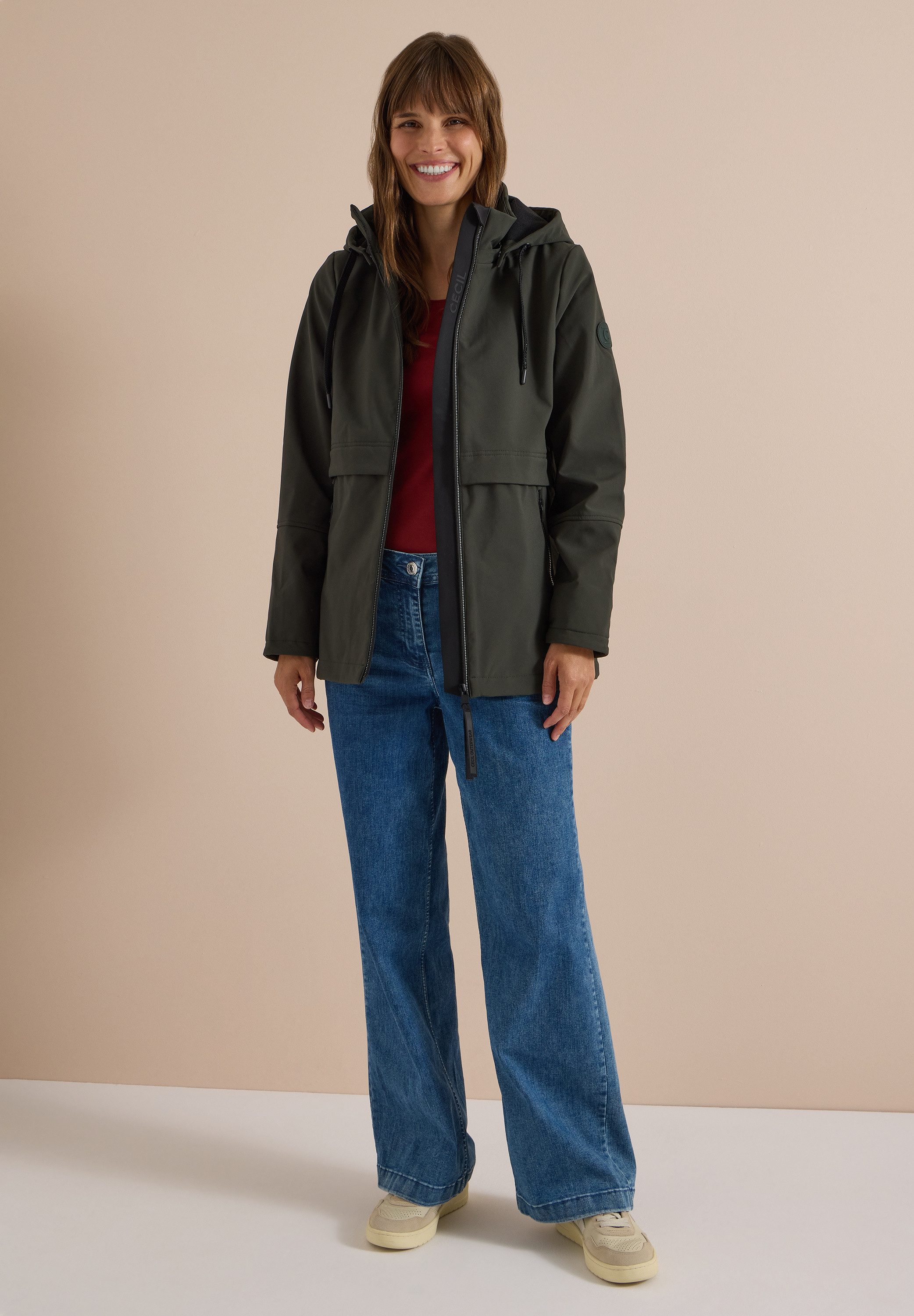 CECIL Softshelljacke in Unifarbe