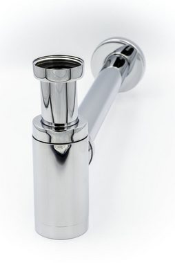 Stabilo Sanitär Siphon Design Flaschensiphon 1 1/4" x 32 mm Geruchsverschluss verchromt