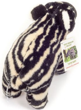 Teddy Hermann® Kuscheltier Tapir Baby 24 cm, schwarz/weiß, zum Teil aus recyceltem Material