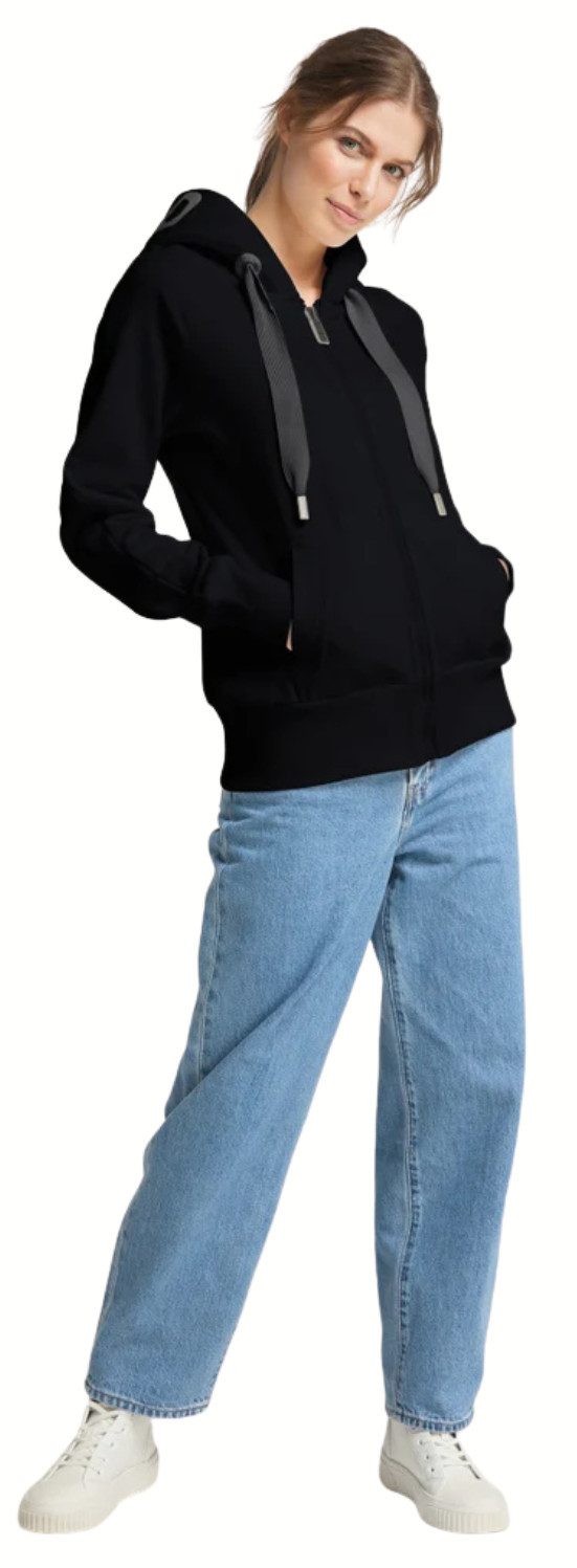 Elbsand Sweatjacke Kelda Zip-Jacke Logoprint auf der Kapuze