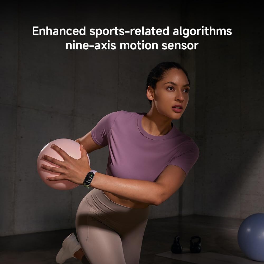 Xiaomi Multifunktionaler Fitness Tracker mit Herzfrequenz & Schlafanalyse Smartwatch (1,72 Zoll, Android/iOS), IP68 Wasserdichter Tracker mit GPS Telefonfunktion & Aktivitätsmessung