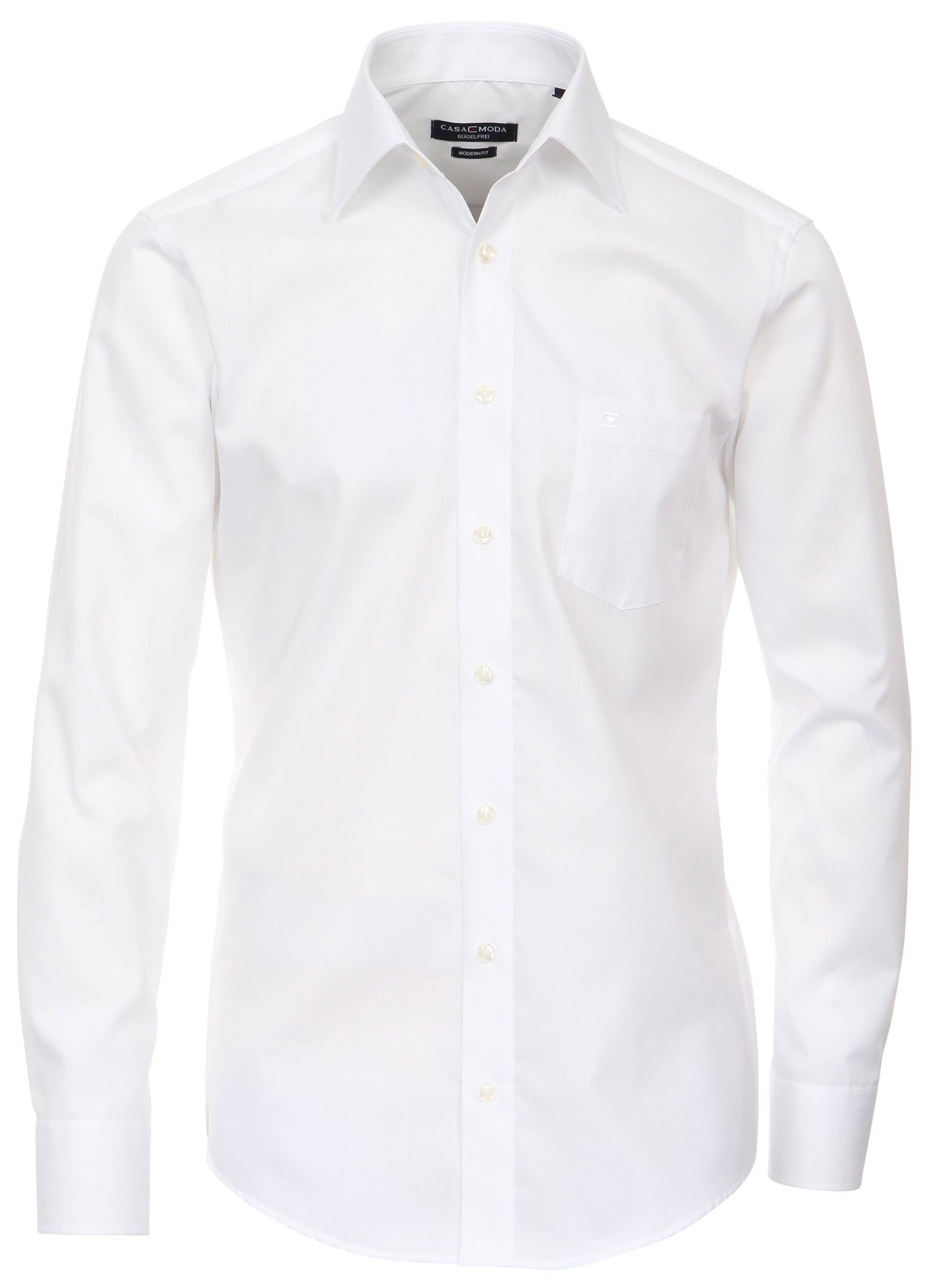 CASAMODA Businesshemd Herren Hemd Langarm Hemd uni modern fit Kentkragen, w günstig online kaufen