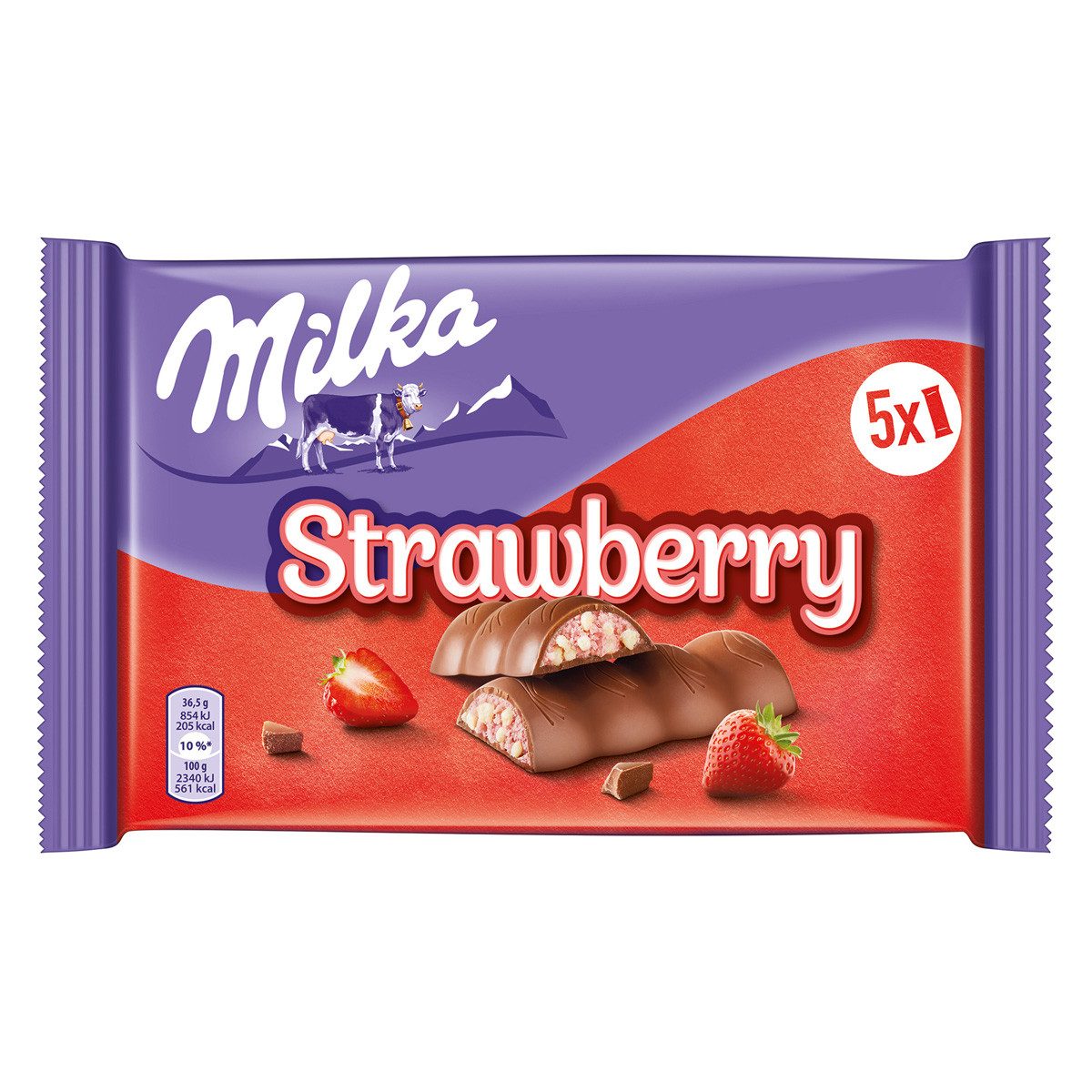 MILKA Schokolade, Milka & Erdbeer 5er