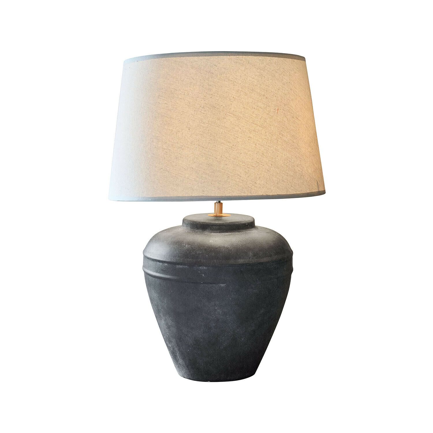 Mirabeau Tischleuchte Tischlampe Nuviano creme/antikschwarz