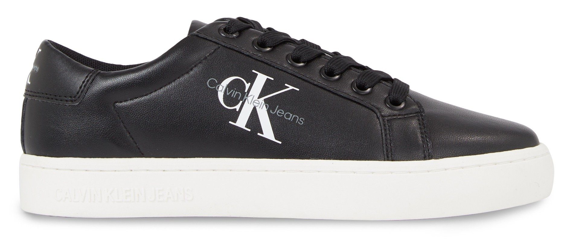 Calvin Klein Jeans CLASSIC CUPSOLE LACEUP LTH WN Sneaker mit seitlichem Log günstig online kaufen