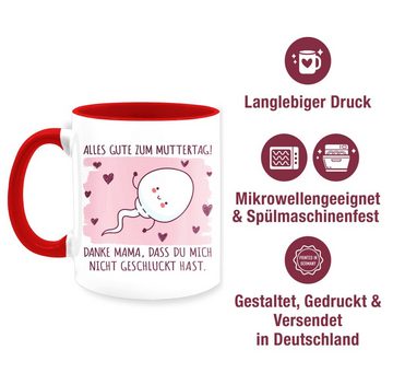 Shirtracer Tasse Danke Mama nicht geschluckt hast - Sperma Witzig, Keramik, Muttertagsgeschenk