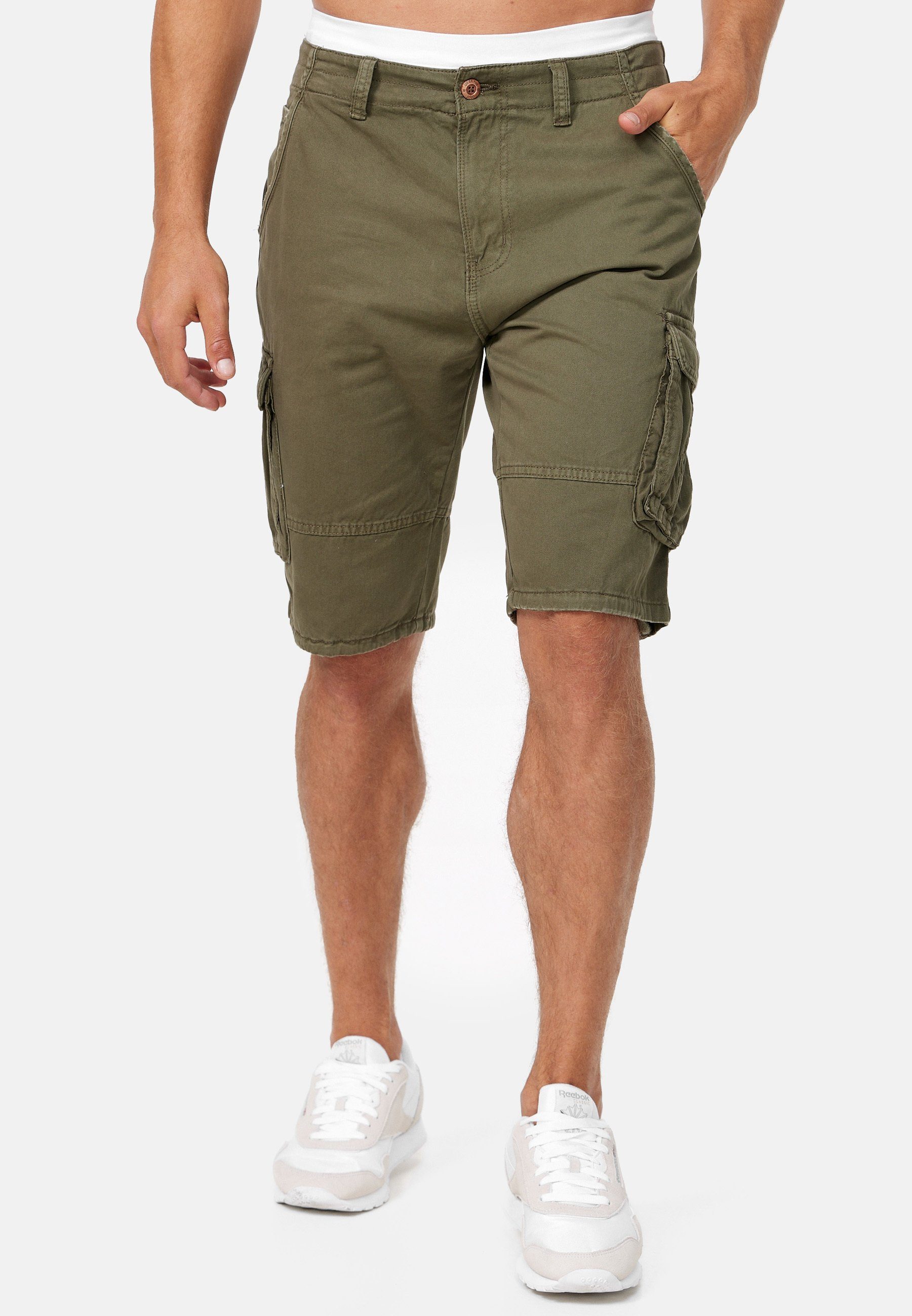 Indicode Cargoshorts Herren Monroe Cargo Cargo Shorts Herrenshorts mit 6 Ta günstig online kaufen
