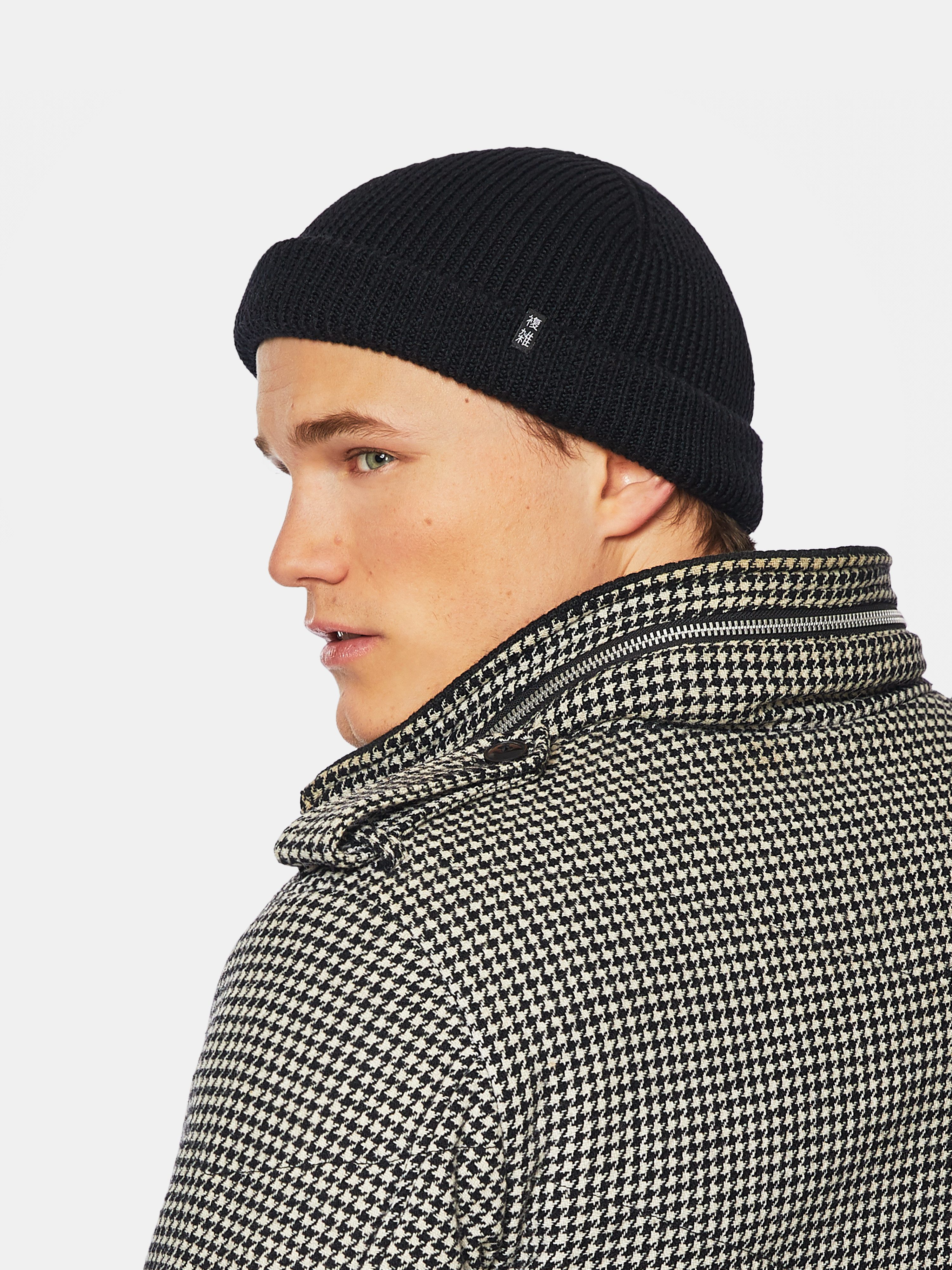 Enter the Complex Beanie - Cho - Fisherman Beanie kurze Fischermütze aus 100% Merino Wolle, Damen und Herren
