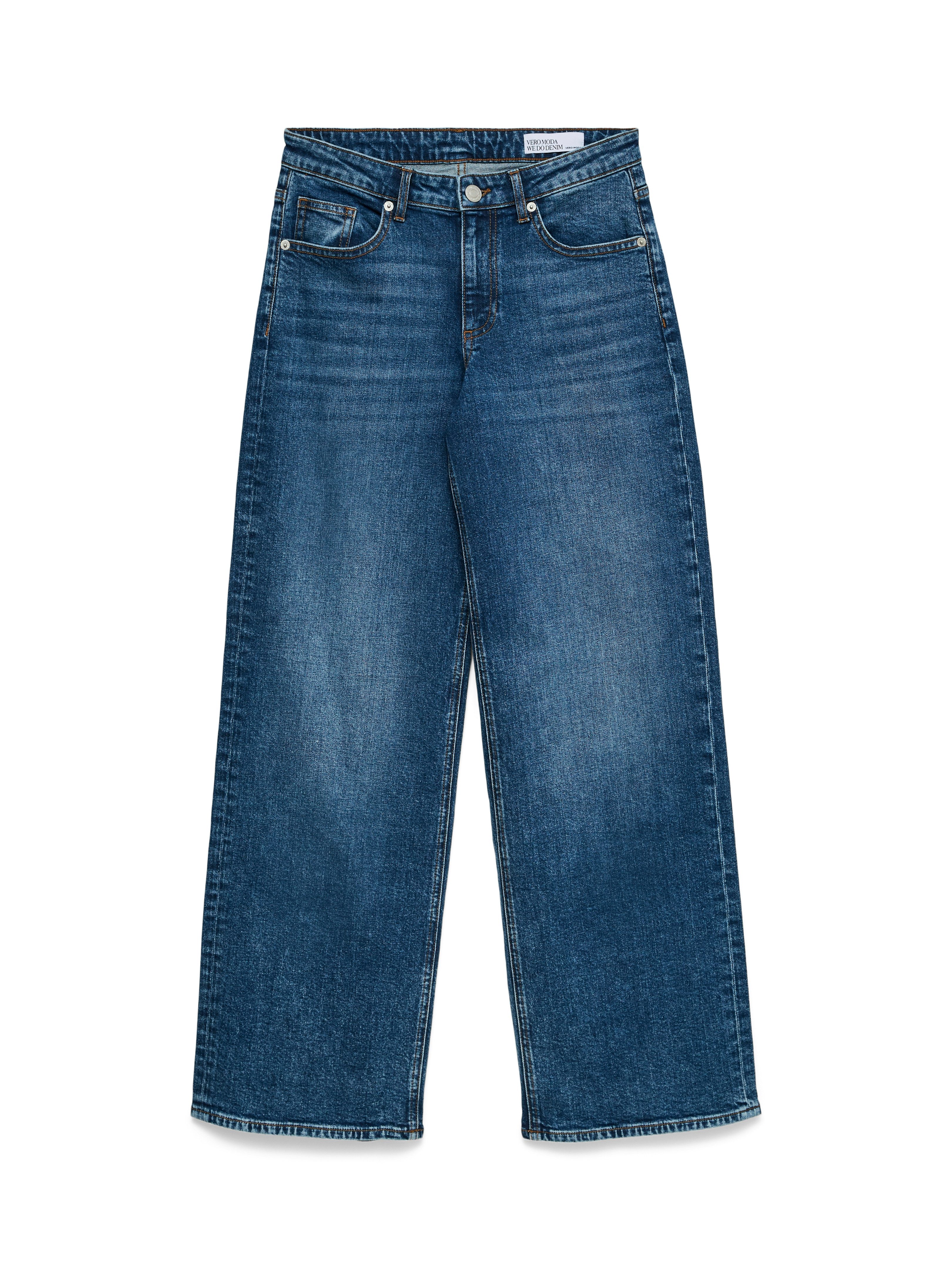 Vero Moda Weite Jeans VMSANDIE-STRETCH MR WIDE JNS RA3087 NOOS Baumwollmischung, wide fit, mid rise – Bild 5 von 5