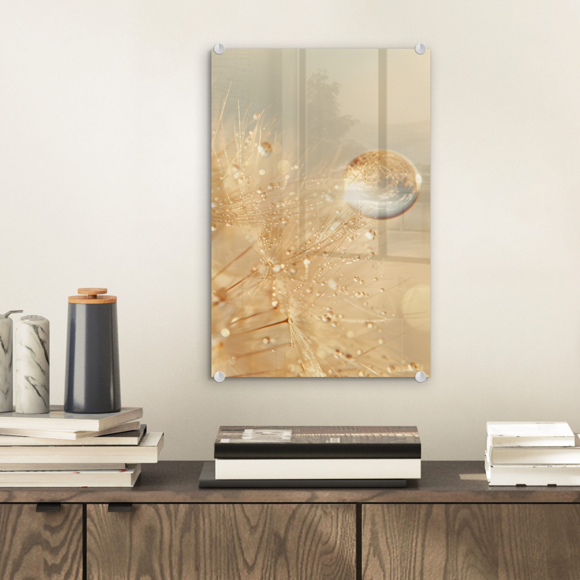 MuchoWow Acrylglasbild Löwenzahn - Wasser - günstig online kaufen