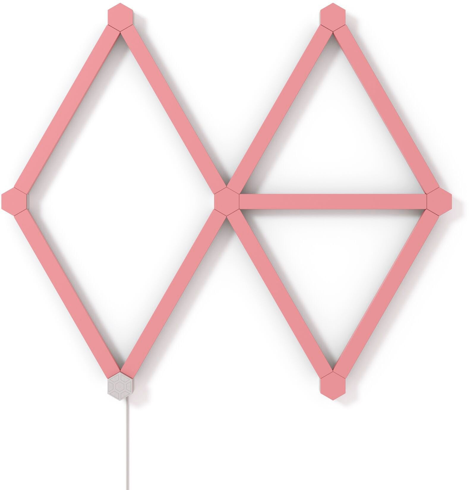 nanoleaf Dekolicht Nanoleaf Lines Skin Pink Matte 9pcs, Dekorative Verkleidung für die Nanoleaf Lines | Leuchtfiguren