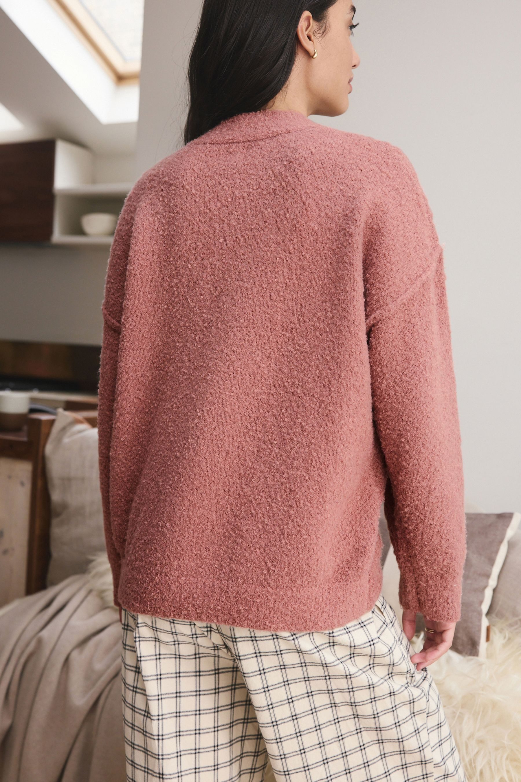 Next Strickjacke Bouclé-Strickjacke (1-tlg) günstig online kaufen