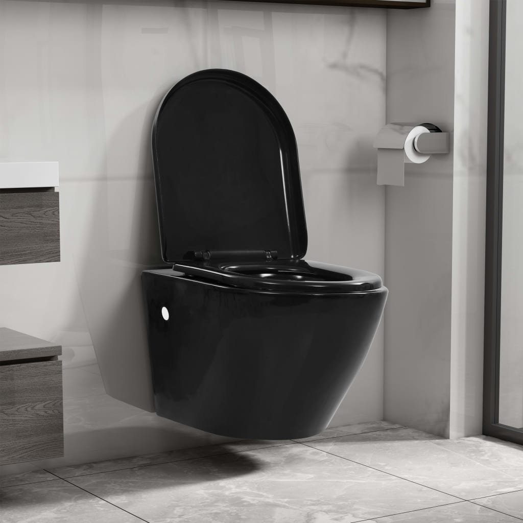 vidaXL Tiefspül-WC »Wand-WC ohne Spülrand Keramik Weiß« online kaufen | OTTO
