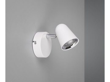 TRIO Leuchten LED Wandstrahler, LED fest integriert, Warmweiß, innen, klein-e Wandleuchte für Treppenhaus & Bett Spot schwenkbar Weiß