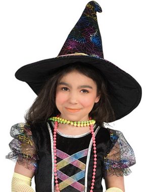 Funny Fashion Hexen-Kostüm Hexen Kostüm "Summer" für Mädchen - Schwarz Pink, Glitzerndes Kinderkostüm Witch Halloween