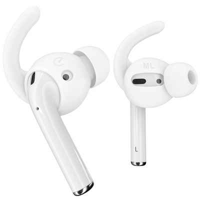 KeyBudz EarBuddyz Ultra Ohrhaken für Apple AirPods Ohrpolster (Verbesserter Halt für Apple AirPods Gen. 1 und 2)