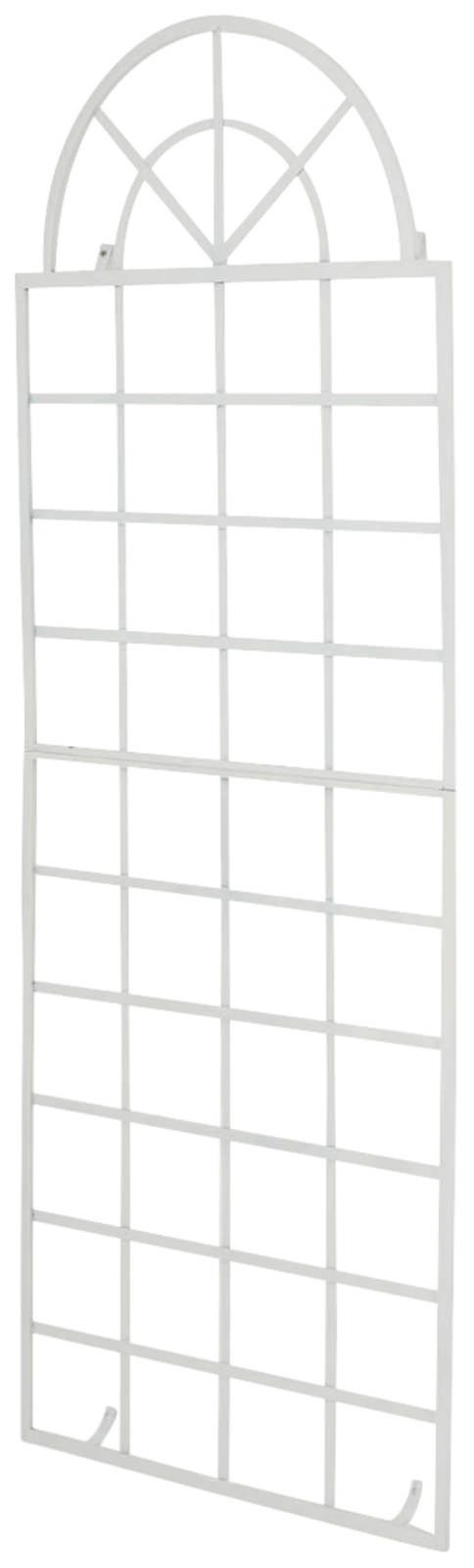 TPFLiving Rankhilfe Vivum, Rankgitter - Blumengitter aus massivem Eisen, Rosengitter - Kletterhilfe - Pflanzengitter - Maße (HxB) 180 x 70 cm