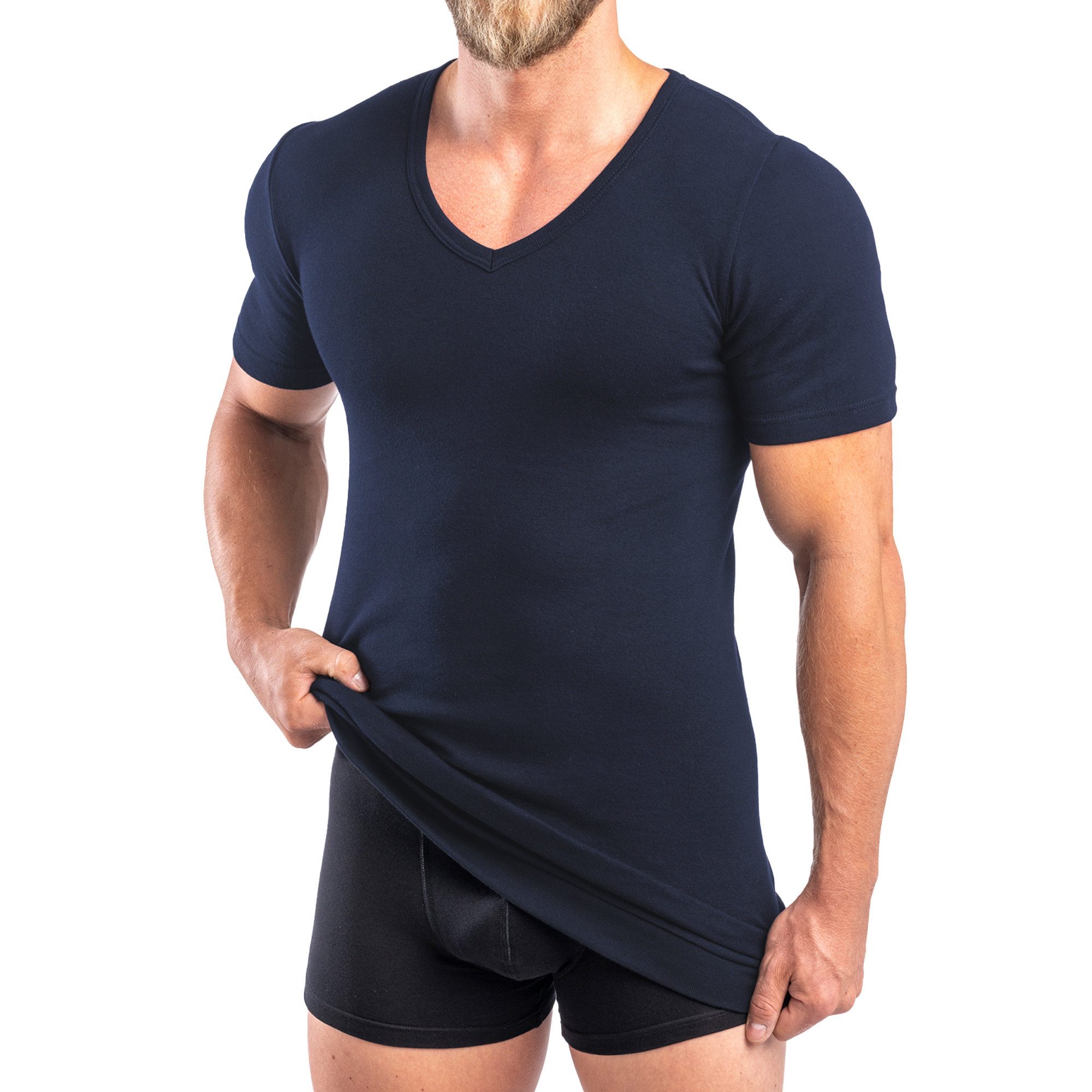 HERMKO Unterziehshirt 488710 2er Pack Extralanges günstig online kaufen