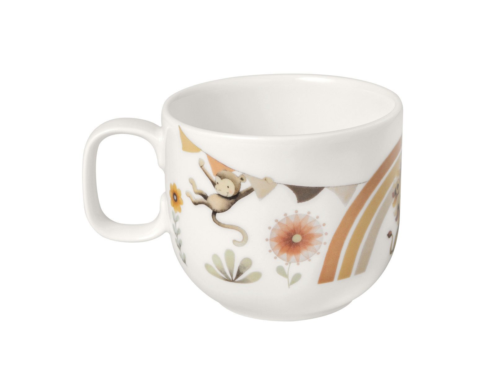 Villeroy & Boch Becher Roar like a Lion Kinderbecher mit Henkel klein 0,17l, Premium Porcelain