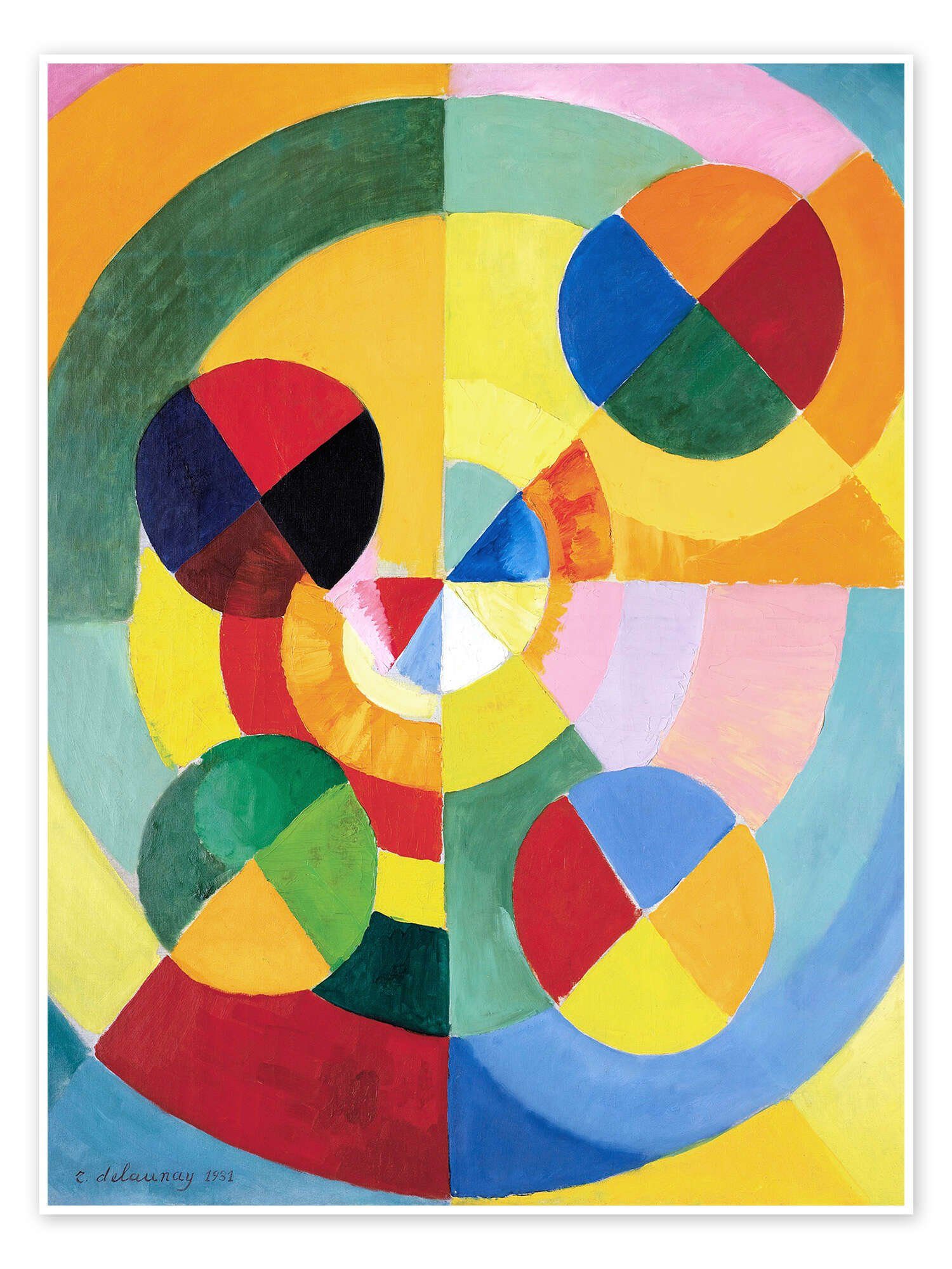 Posterlounge Wandbild Rhythmus, Lebensfreude, Robert Delaunay, erhältlich als Poster, Leinwandbild, Wandsticker oder Acrylglasbild