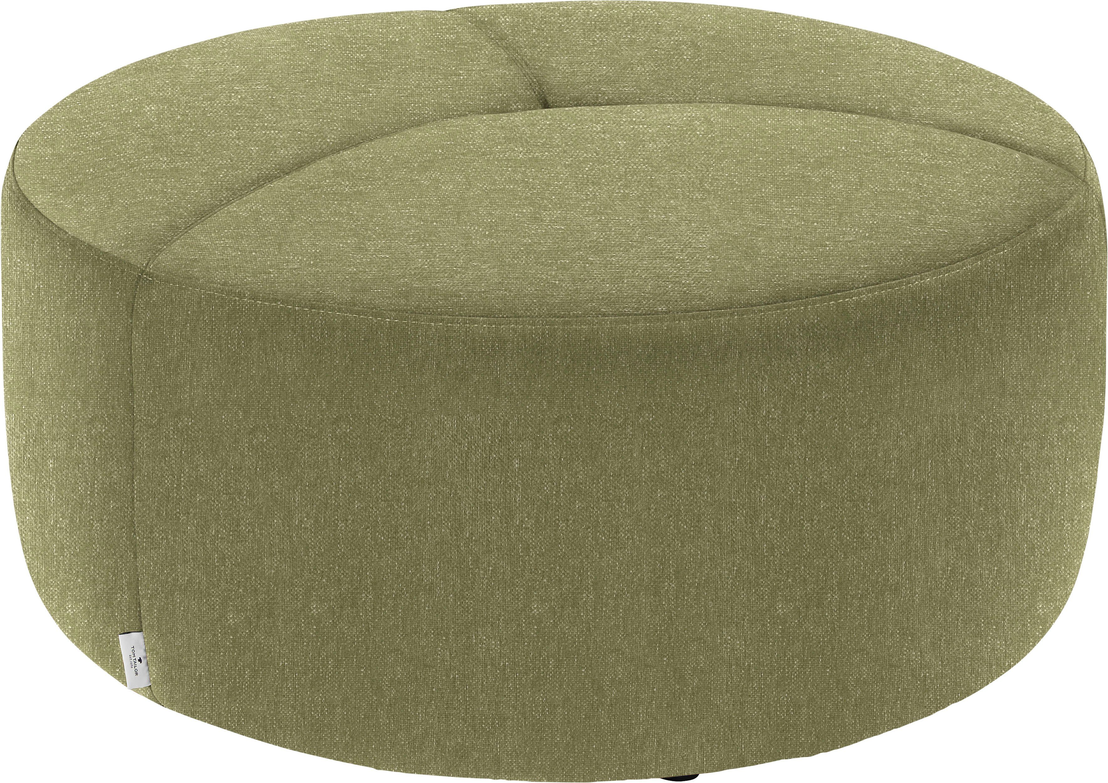 TOM TAILOR HOME Pouf DROP PURE, mit Steppung im Sitz, ø 90 cm