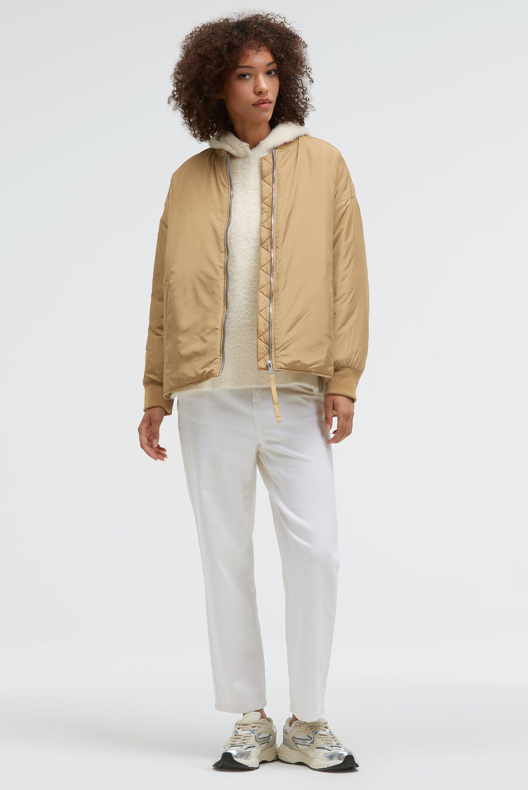 SENSES.THE LABEL Blouson mit Seitenschlitzen am Saum günstig online kaufen