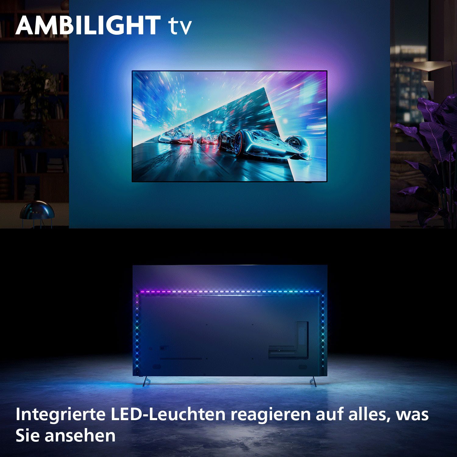 Philips 55OLED761/12 OLED-Fernseher (139 cm/55 Zoll, 4K Ultra HD, Smart-TV)