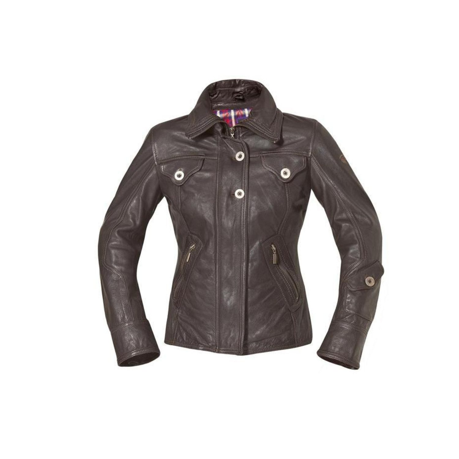 Held Biker Fashion Motorradjacke Shina Damen Lederjacke herausnehmbares Innenfutter