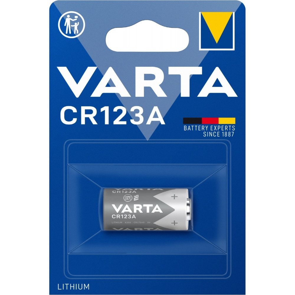 Varta CR123A Batterie für Spezialgeräte. Akku