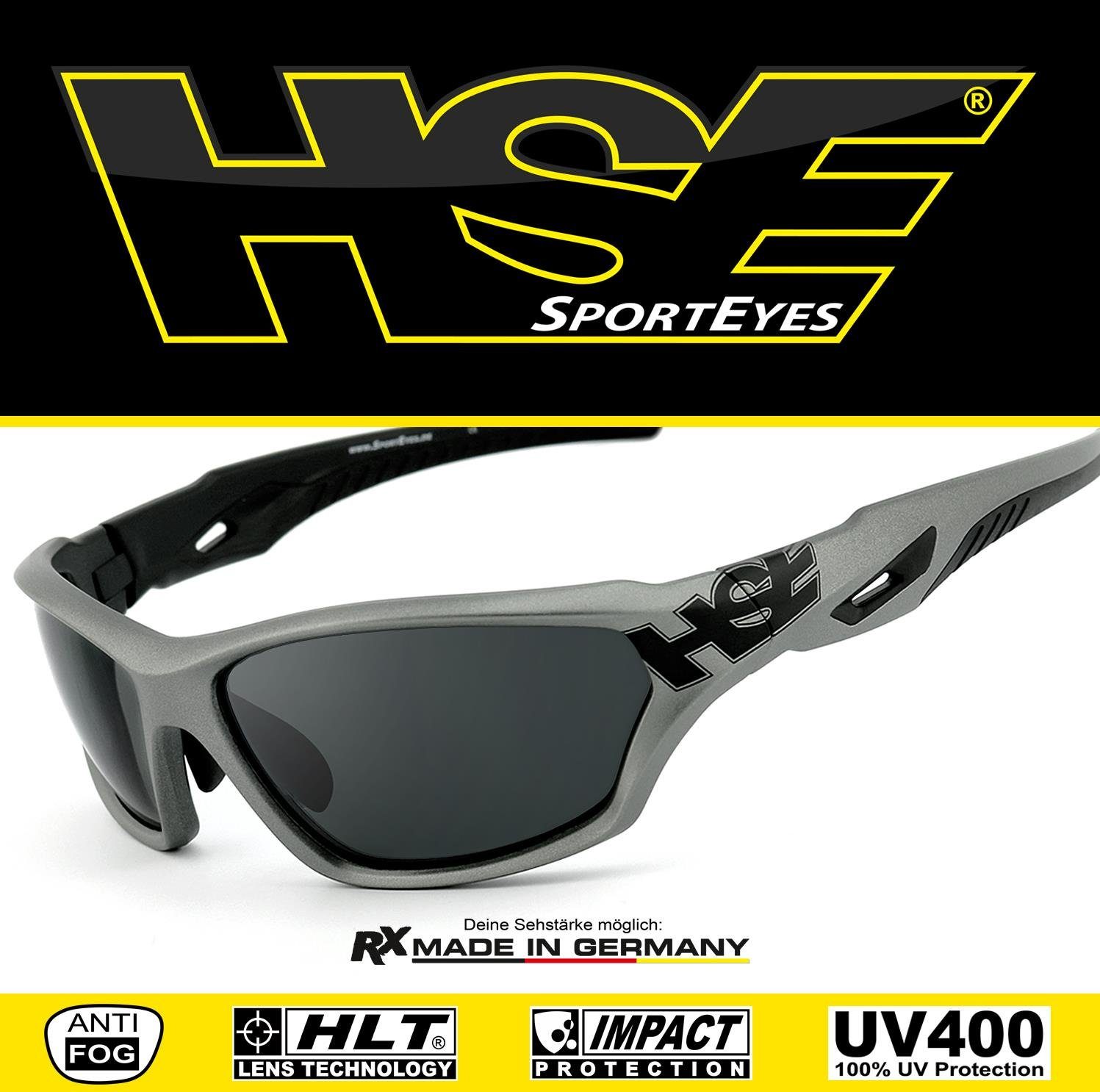 HSE - SportEyes Sportbrille 2093gm, Steinschlagbeständig durch Kunststoff-Sicherheitsglas
