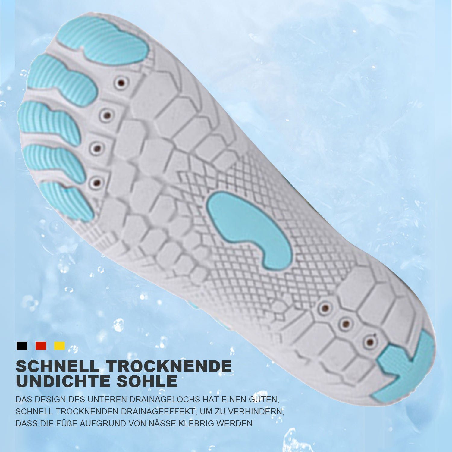 MAGICSHE Neutralschuhe Outdoor Fitnessschuhe Blau Wasserschuhe für Barfußschuh Damen Herren Weiß Trailrunning-Schuhe und