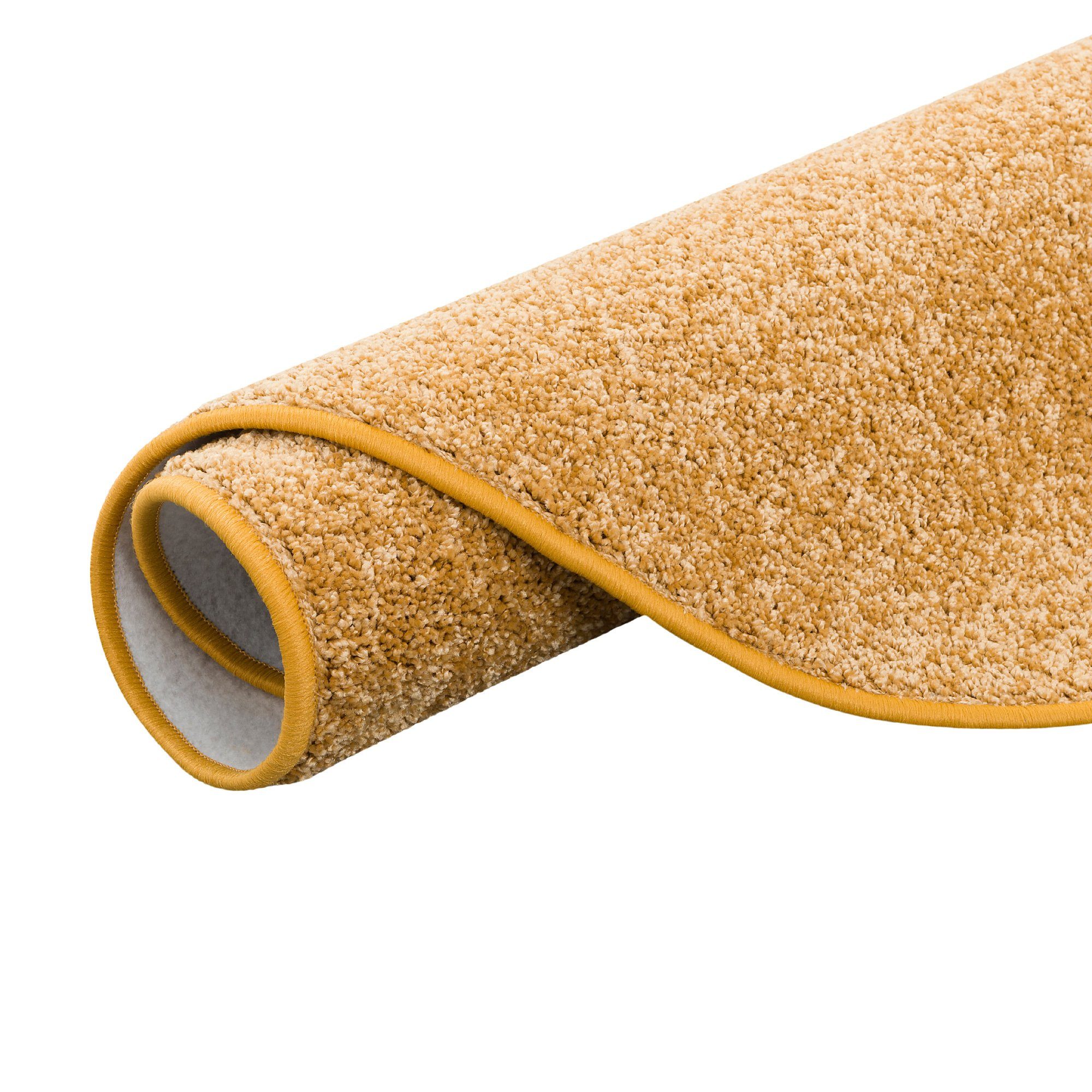 Snapstyle Hochflor-Teppich Hochflor Velours Teppich Cottage Rund, Rund, Höhe: 22 mm