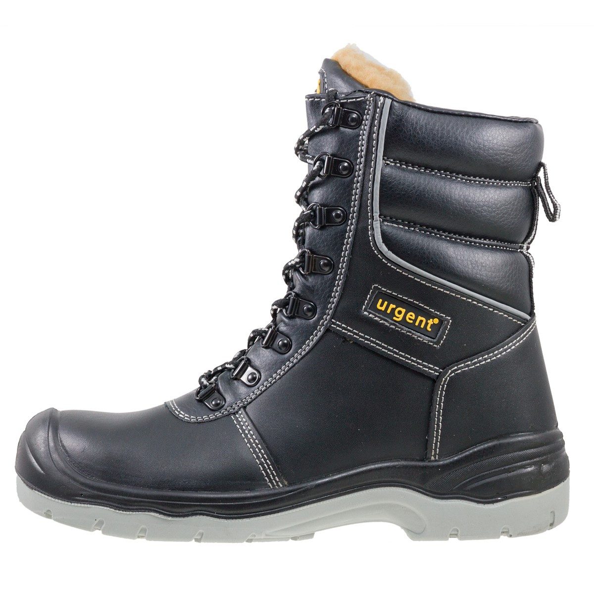 Urgent Arbeitsstiefel Sicherheitsstiefel Winterstiefel Warme Arbeitsschuhe S3 Arbeitsschuh