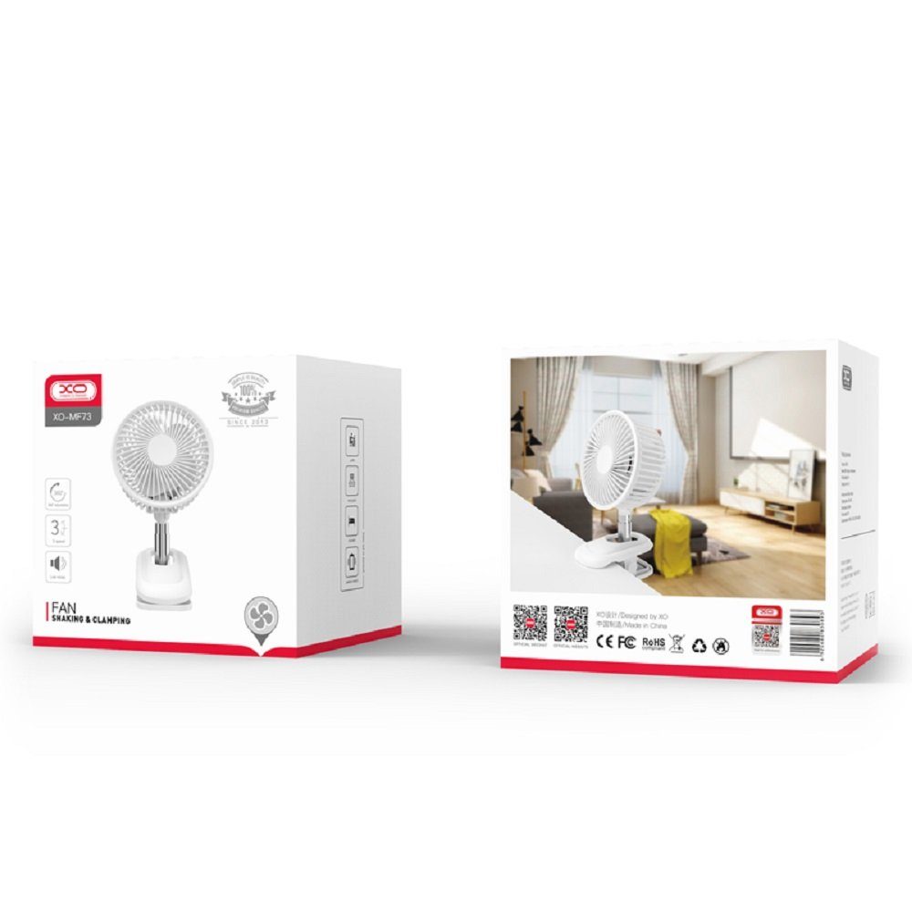 XO Tischventilator Ventilator MF73 weiß mit günstig online kaufen