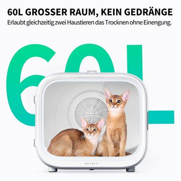 purplerain Fellpflege Petkit Trockner für Katzen, Automatischer Haustiertrockner