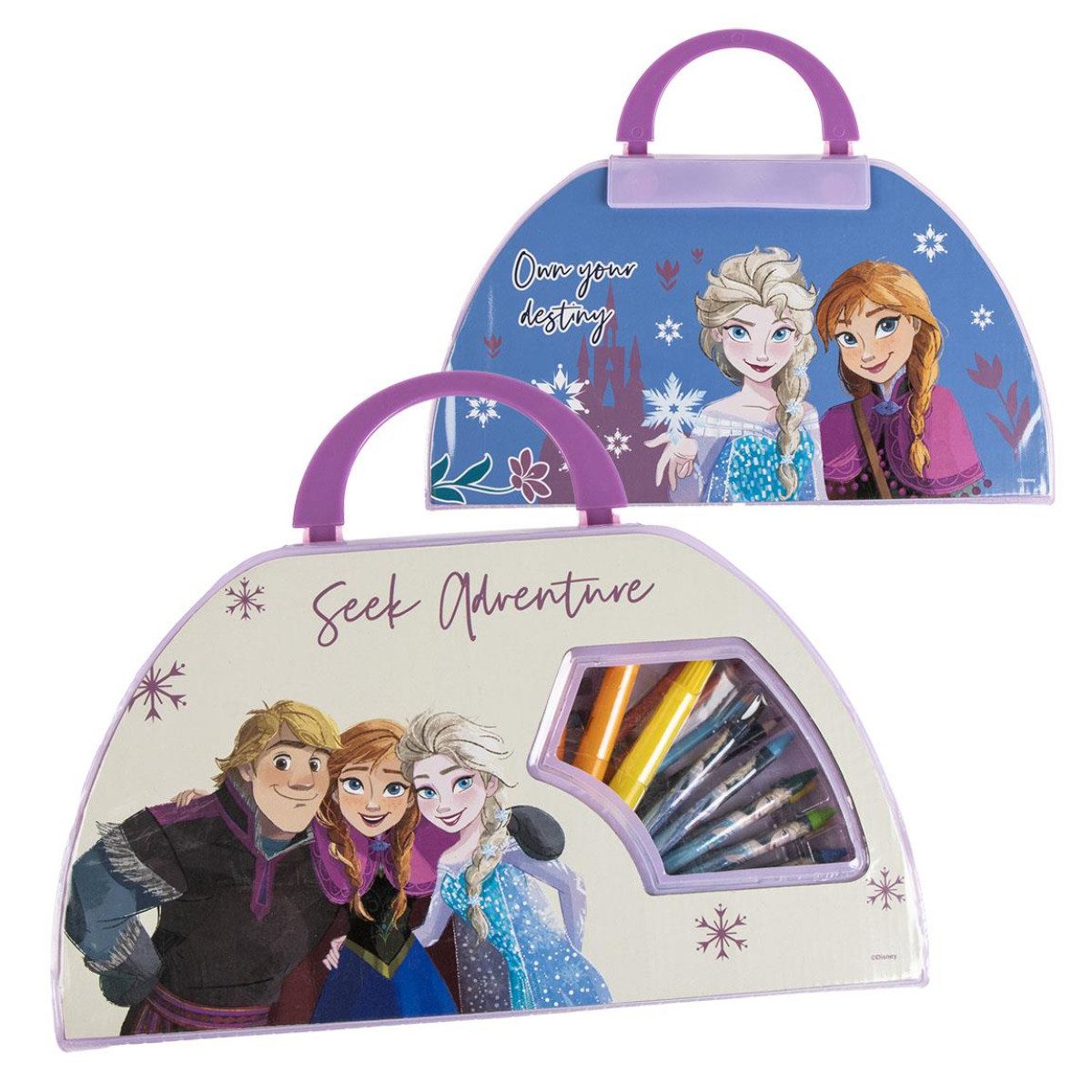 Cerda Kreativset Disney Frozen Mal- und Bastelset 50 Teile Schreibwaren für Kinder, (Mal- und Zeichen-Set, Schreibwaren-Set für Kinder)