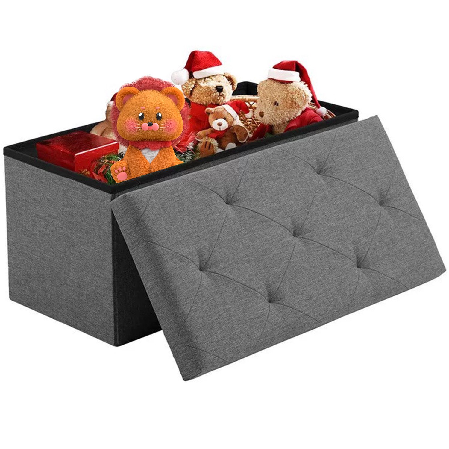 Refined Living Sitzbank Sitzhocker Sitzbank mit Stauraum 76 x 38 x 38 cm kl günstig online kaufen