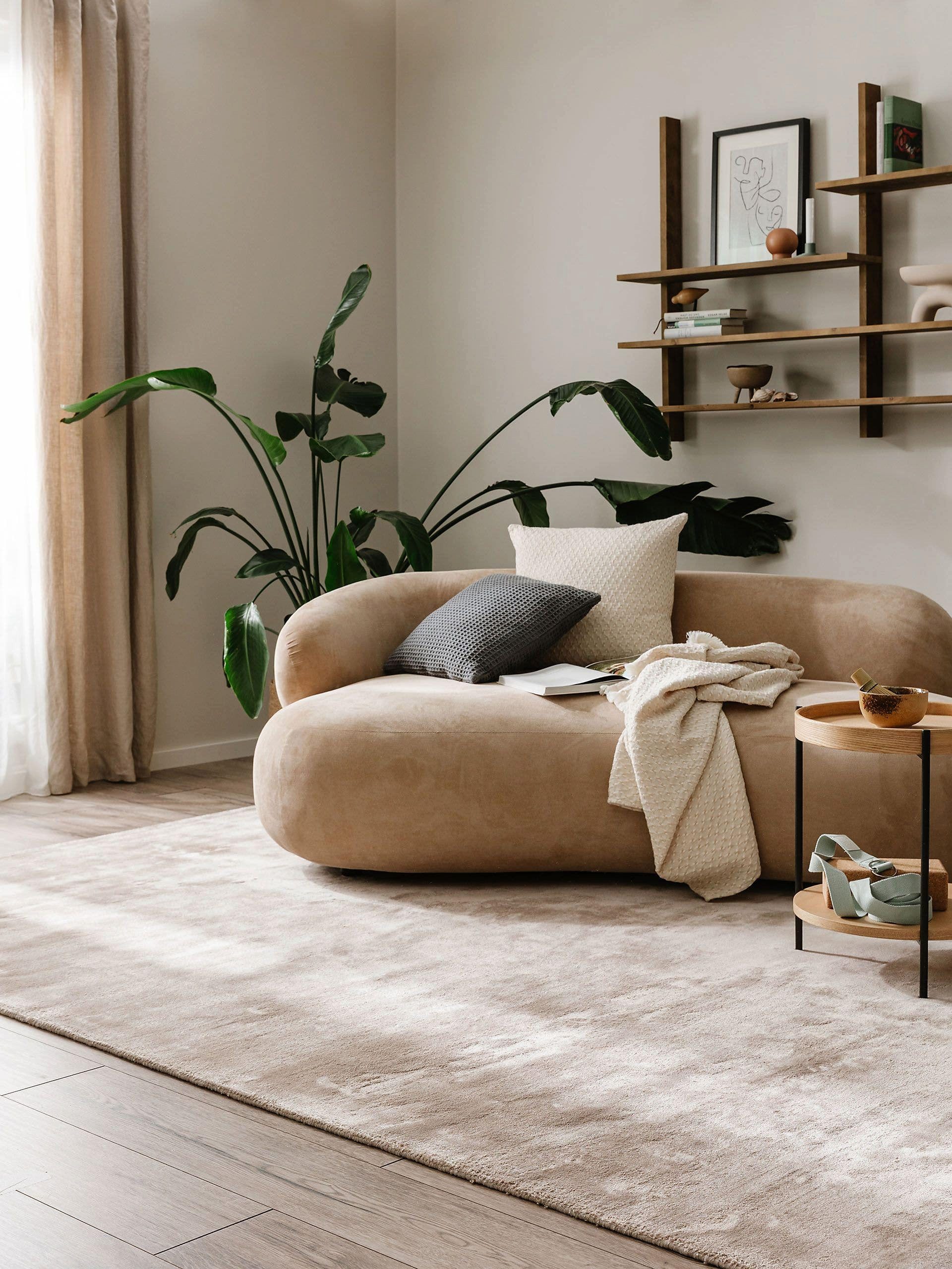 benuta Teppich Nela, rechteckig, Höhe: 6 mm, Kunstfaser, Berber, Ethno-Style, Wohnzimmer