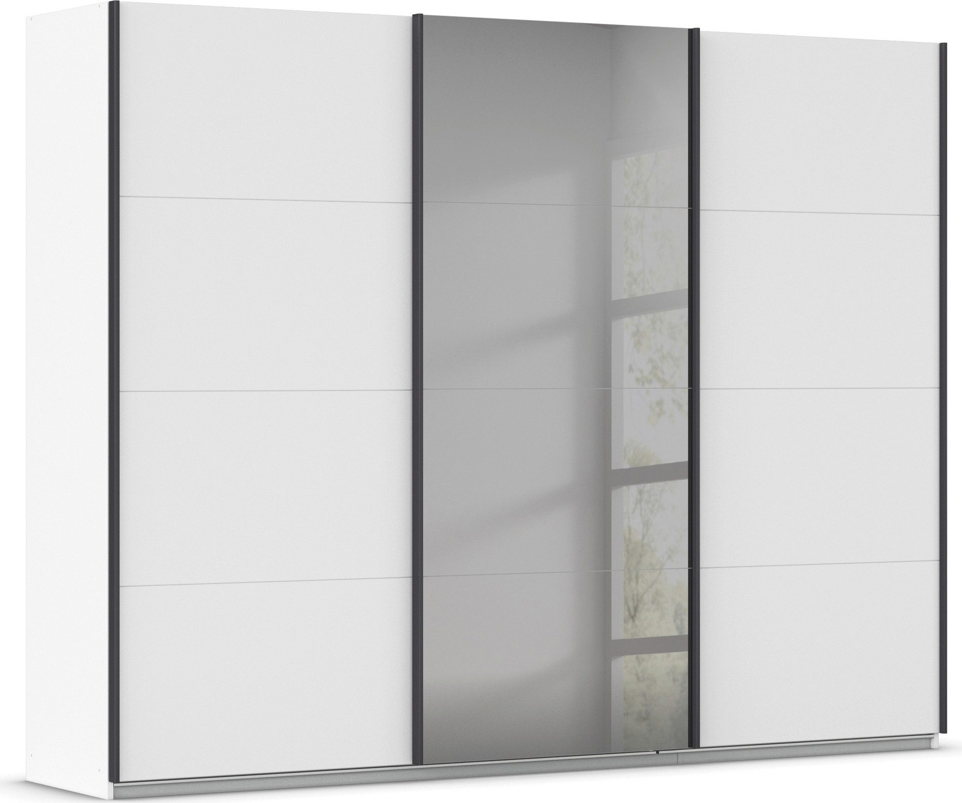 INOSIGN Schwebetürenschrank Ferris Schrank Garderobe Breite 2,71m BESTSELLER Schlafzimmerschrank Kleiderschrank mit Spiegel in 3 Ausführungen BASIC/CLASSIC/PREMIUM