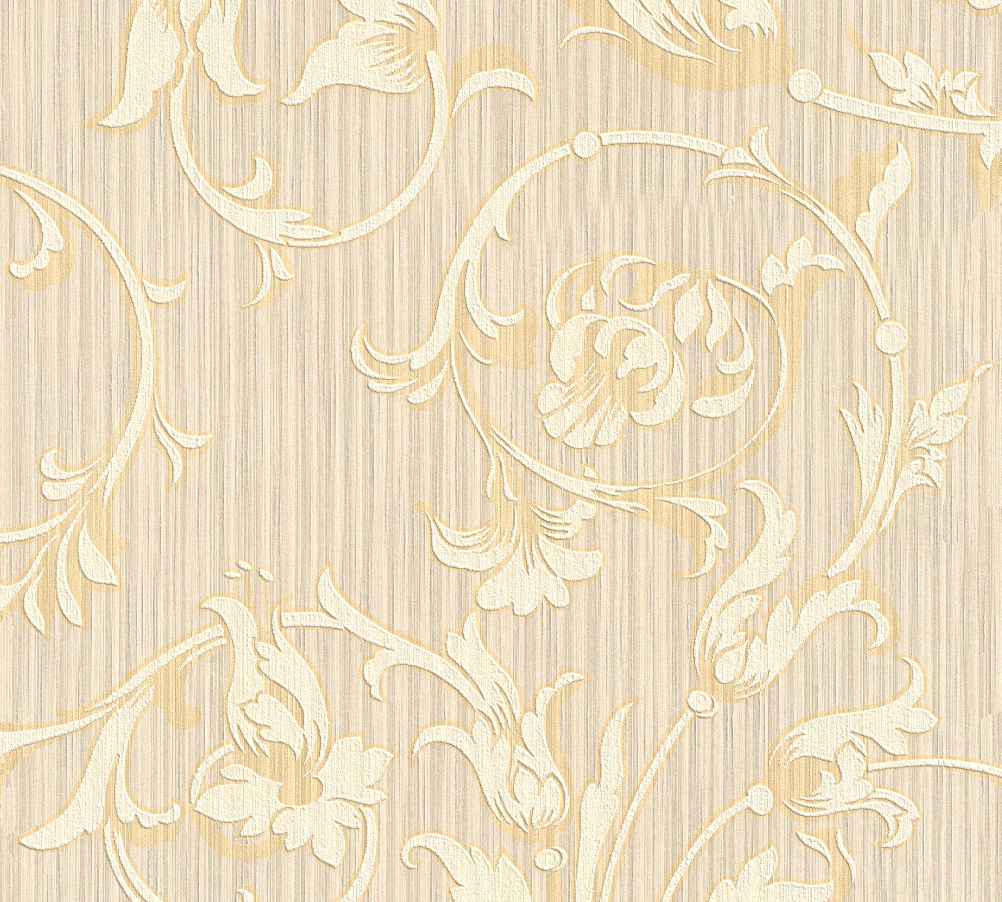 Architects Paper Textiltapete Tessuto, samtig, floral, Barock, gemustert, Blumen-Tapete Floral Tapeten Wohnzimmer Schlafzimmer Küche Flur Design