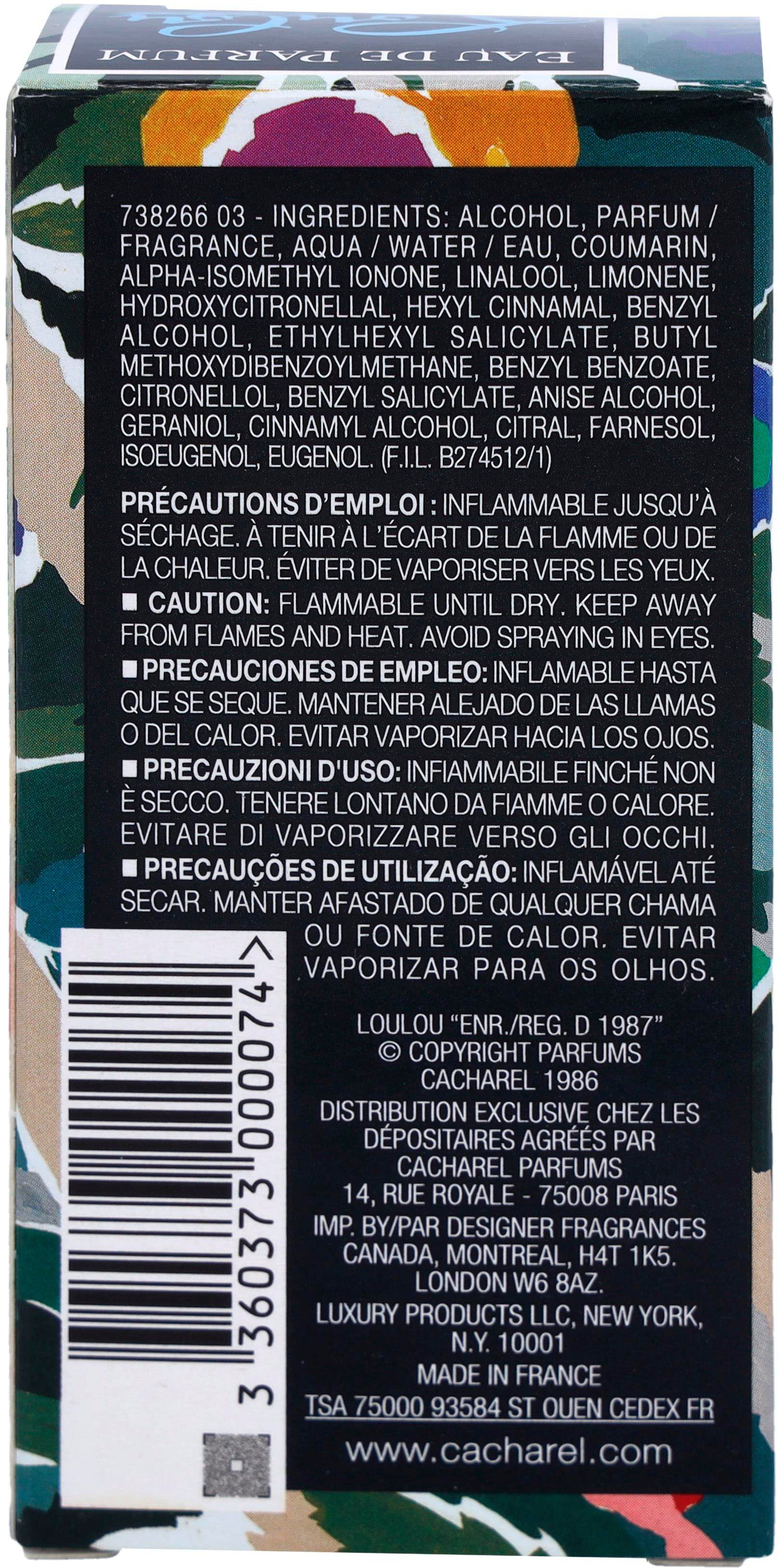 CACHAREL Eau de Parfum Lou Lou, Zeitloser Duft