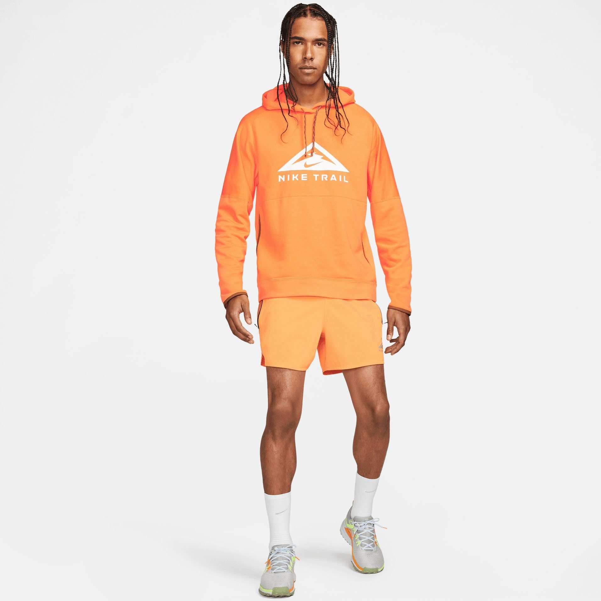 PULLOVER orange HOODIE TRAIL Kapuzensweatshirt Nike DRI-FIT RUNNING MAGIC MEN'S HOUR TRAIL